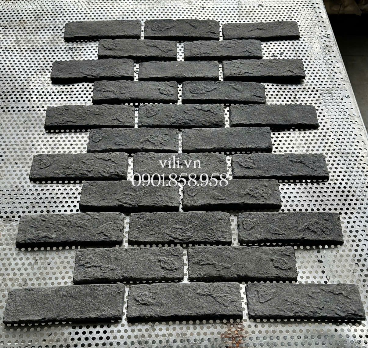 Gạch Giả Cổ GD619 6x19x1cm đen
