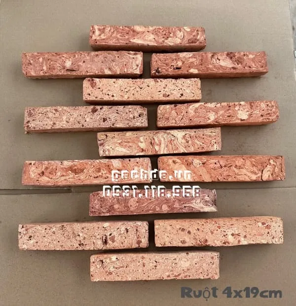 Gạch cổ ruột ốp tường 4x19-20 cm ốp trang trí