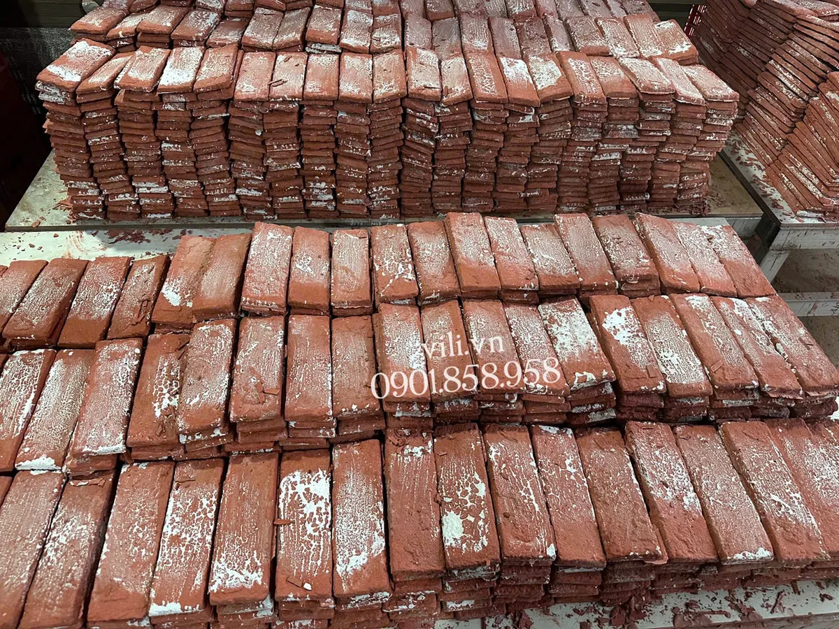 Gạch Giả Cổ GC619D 6x19x1cm đỏ champa