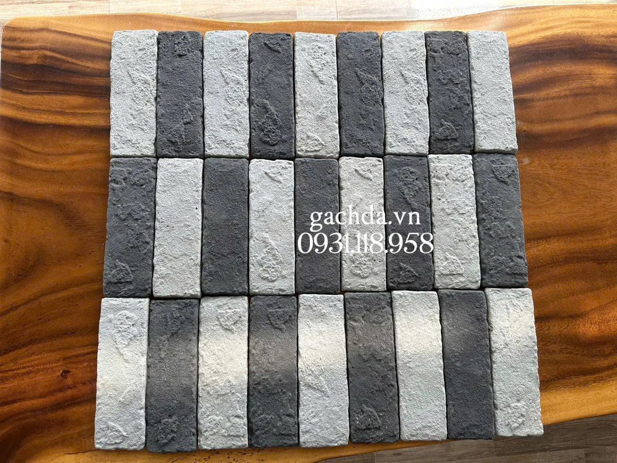 Gạch Giả Cổ 6x19 cm Mix 2 Màu
